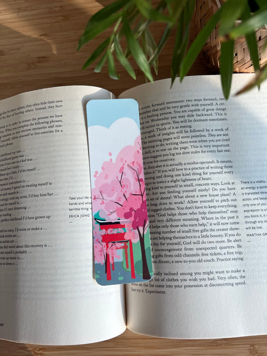 Japan Torii and Sakura Bookmark